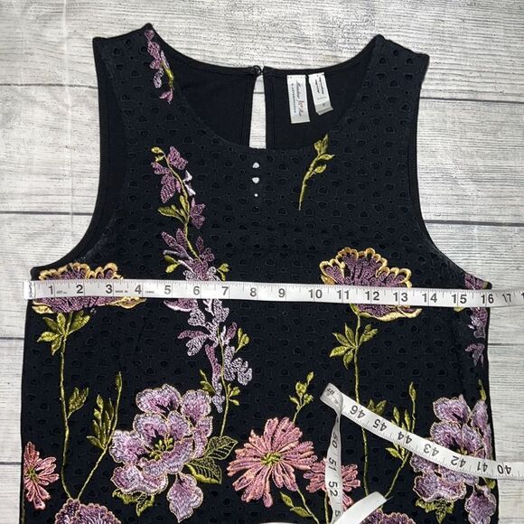 Anthropologie | Anthro Meadow Rue Harriet Embroidered Tank Top Floral Eyelet XS - Picture 6 of 9